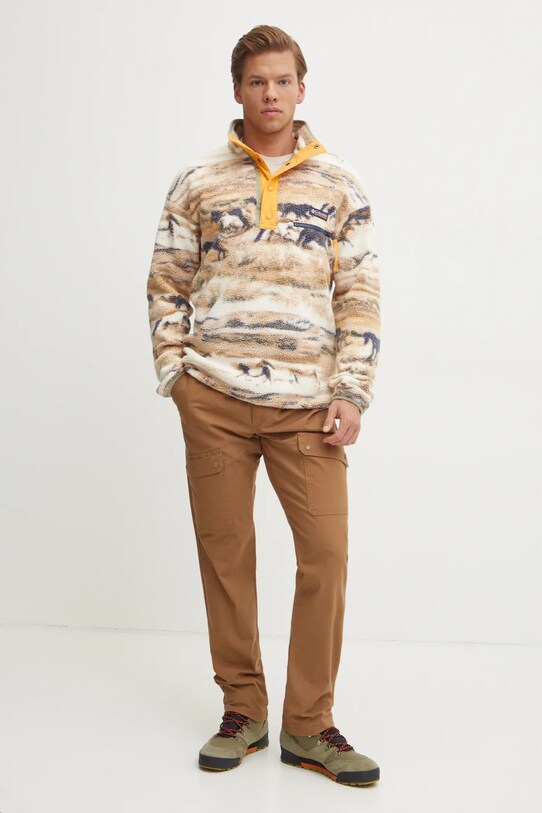 Columbia tricou din bumbac Explorers Canyon 2036451. bej SS25