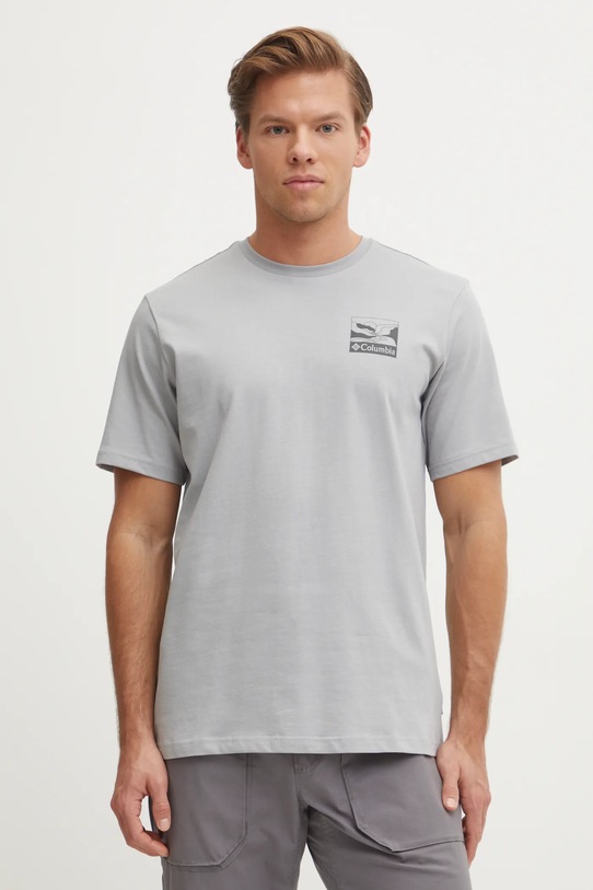 Îmbrăcăminte Columbia tricou din bumbac Explorers Canyon 2036451. gri