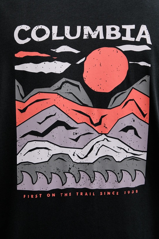 Columbia tricou din bumbac Explorers Canyon 2036451. negru