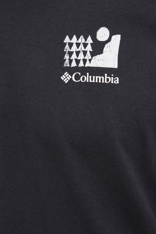 Columbia t-shirt in cotone Explorers Canyon 2036451. nero