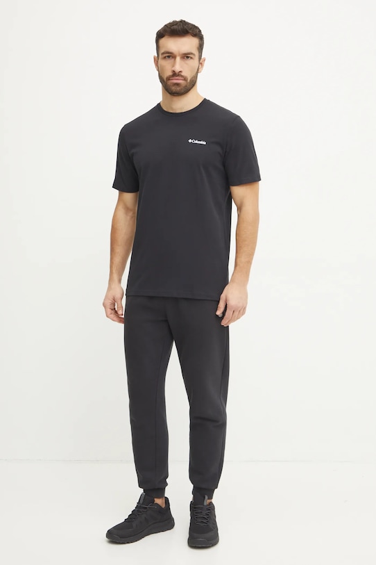 Columbia t-shirt Hageman 2076362 czarny SS25