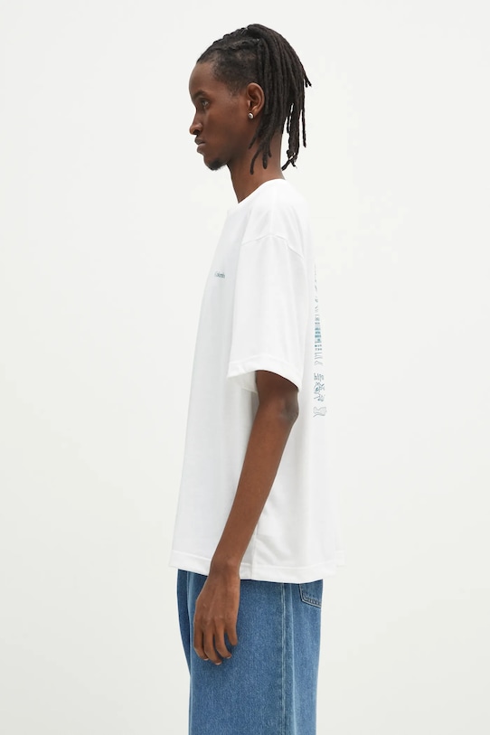 Columbia maglietta da sport Cedar Trail 2120381 bianco SS25