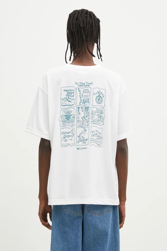 Abbigliamento Columbia maglietta da sport Cedar Trail 2120381 bianco