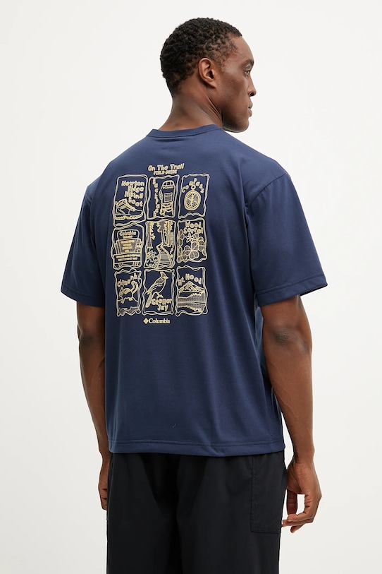 Одяг Спортивна футболка Columbia Cedar Trail 2120381 темно-синій