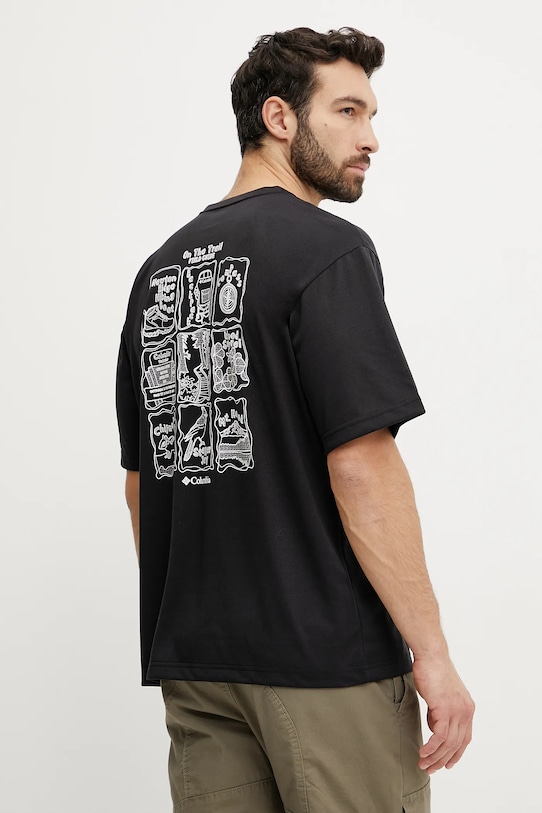 Спортивная футболка Columbia Cedar Trail regular чёрный 2120381