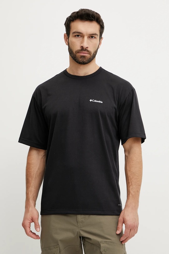 Одежда Спортивная футболка Columbia Cedar Trail 2120381 чёрный