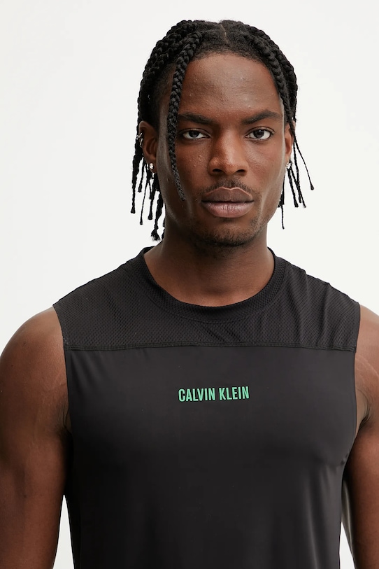 Дрехи Тениска за трениране Calvin Klein Performance LVGMS5K187 черен