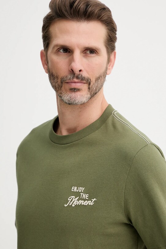 United Colors of Benetton tricou din bumbac verde 34BNU10AP