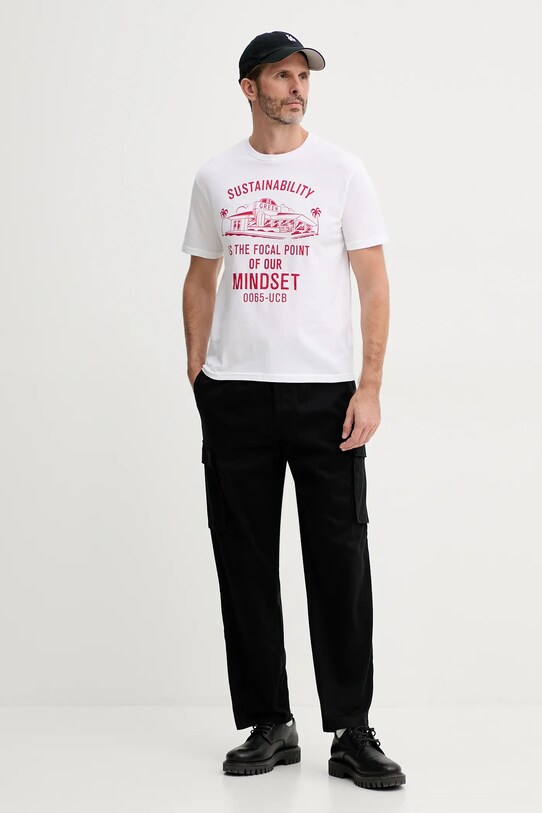 Хлопковая футболка United Colors of Benetton 3I1XU10A4 белый SS25