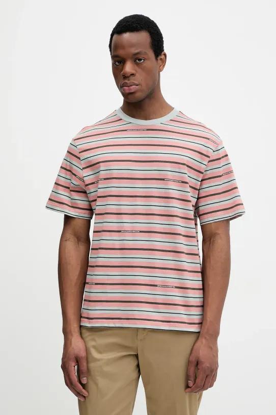 Хлопковая футболка United Colors of Benetton хлопок оранжевый 30CXU10A0