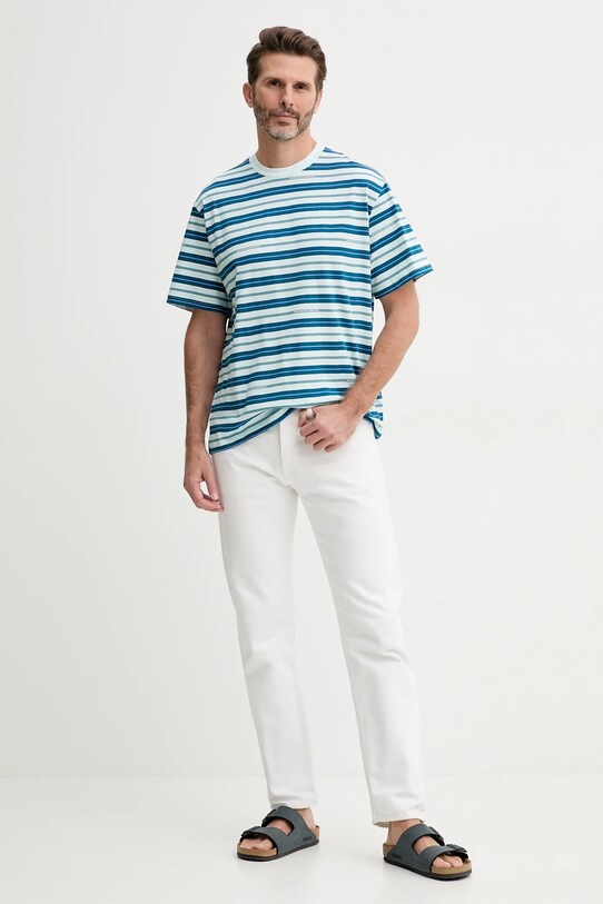Бавовняна футболка United Colors of Benetton 30CXU10A0 блакитний SS25