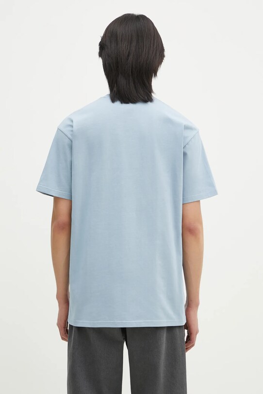 Clothing Carhartt WIP cotton t-shirt Chase I026391.2MYXX turquoise