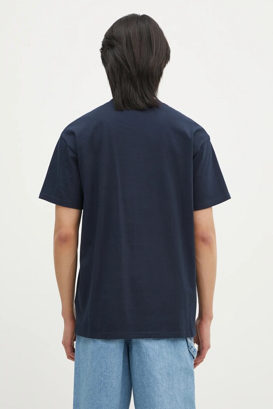 Odzież Carhartt WIP t-shirt bawełniany Chase I026391.2MZXX granatowy
