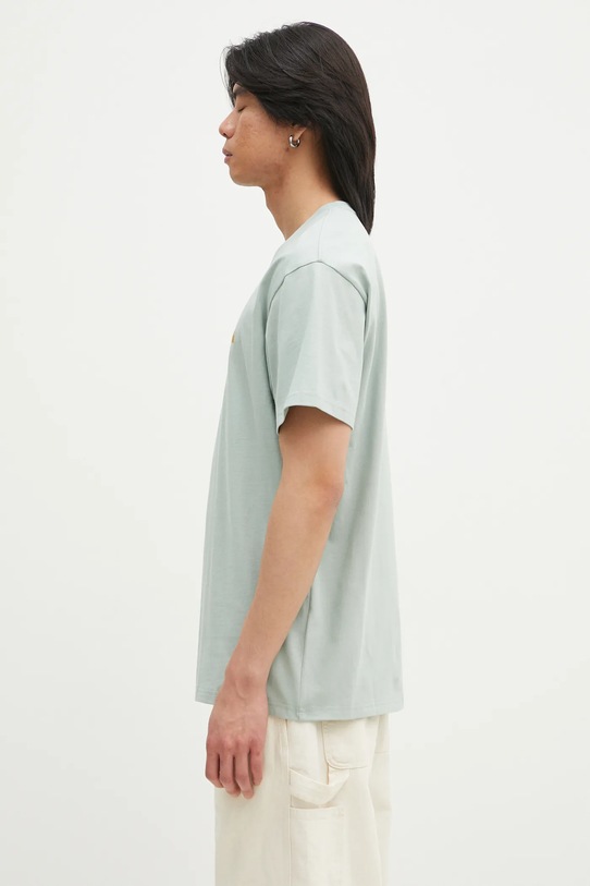 Carhartt WIP tricou din bumbac Chase I026391.2O2XX verde SS25