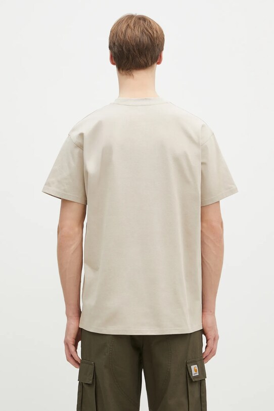 Îmbrăcăminte Carhartt WIP tricou din bumbac American Script I029956.2LPXX bej