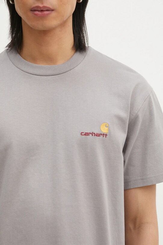 Carhartt WIP tricou din bumbac American Script gri I029956.2LRXX