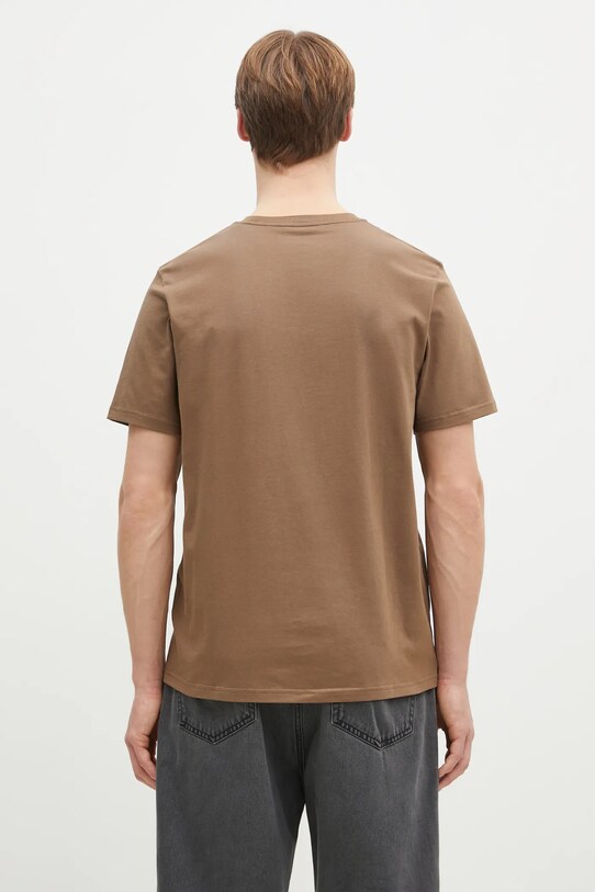 Ρούχα Βαμβακερό μπλουζάκι Carhartt WIP Pocket I030434.2LTXX καφέ