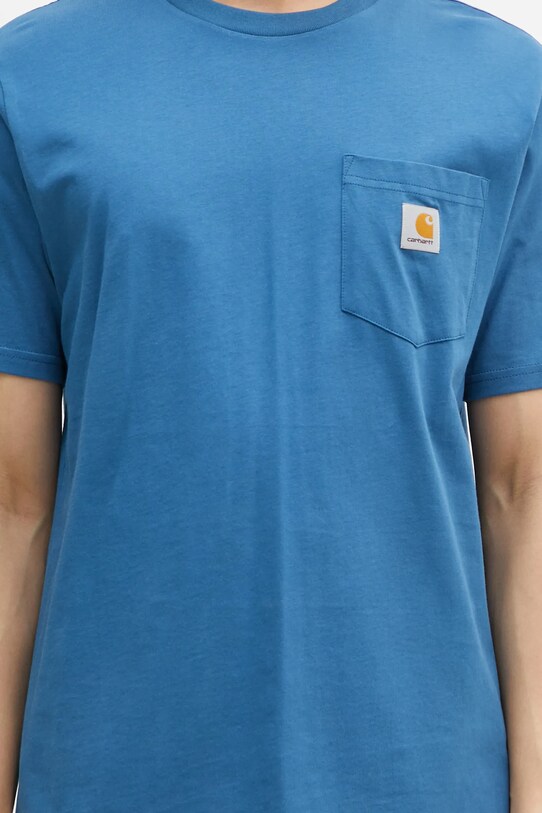 Carhartt WIP t-shirt bawełniany Pocket granatowy I030434.2LZXX