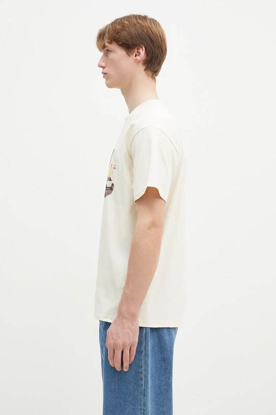 Памучна тениска Carhartt WIP Greatest Flicks I034393.05XX бежов SS25