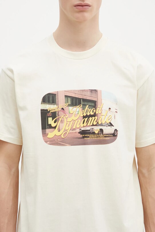 Памучна тениска Carhartt WIP Greatest Flicks бежов I034393.05XX