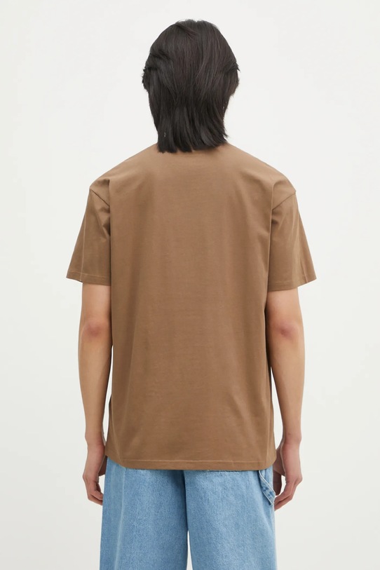 Odzież Carhartt WIP t-shirt bawełniany Greatest Flicks I034393.2LTXX brązowy