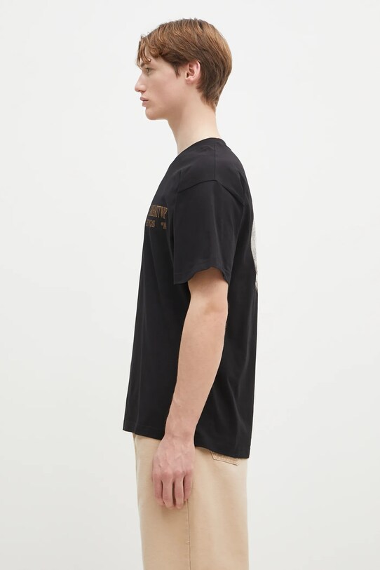 Βαμβακερό μπλουζάκι Carhartt WIP Best In Class I034397.89XX μαύρο SS25