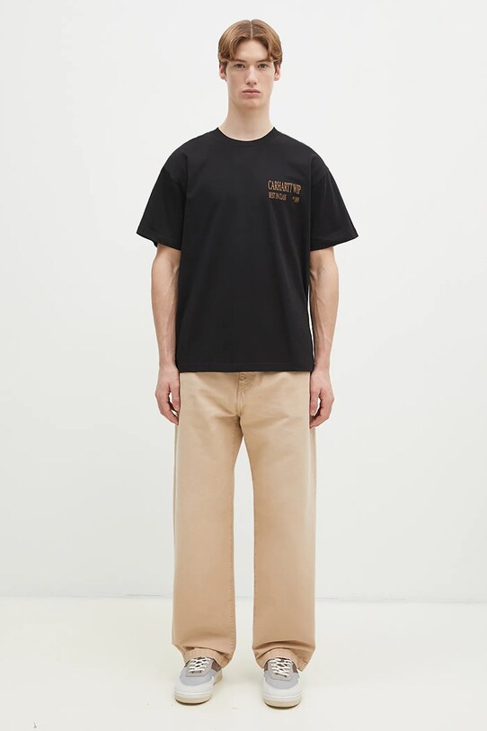 Βαμβακερό μπλουζάκι Carhartt WIP Best In Class I034397.89XX μαύρο