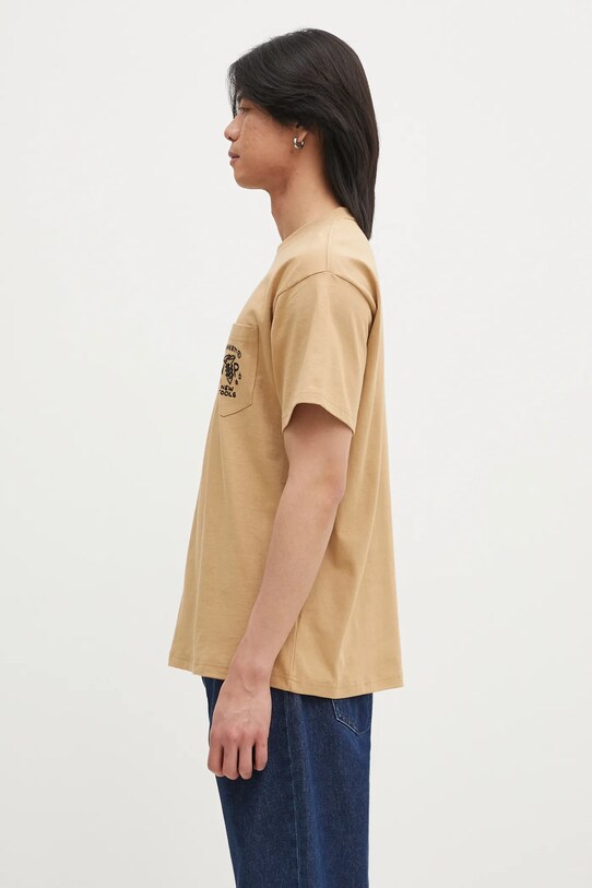 Carhartt WIP t-shirt bawełniany Fragments Pocket I034407.0IAXX zielony SS25