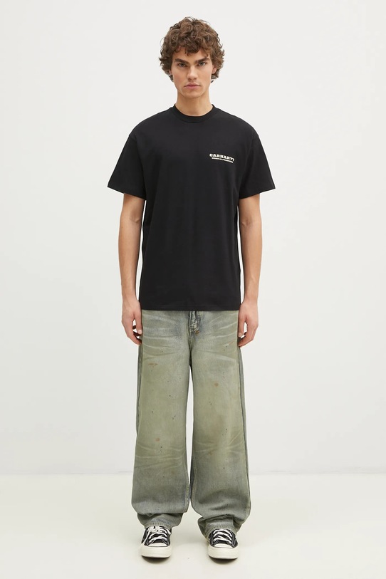 Carhartt WIP cotton t-shirt Runaway I034409.K02XX black