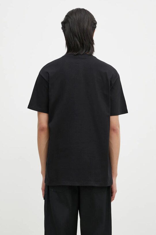 Clothing Carhartt WIP cotton t-shirt Label Script I034421.89XX black