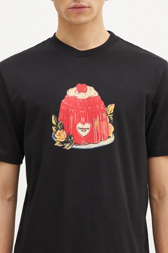 Памучна тениска Carhartt WIP Pudding черен I034434.89XX