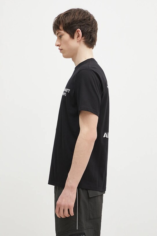 Bavlněné tričko Carhartt WIP Ice I034436.89XX černá SS25