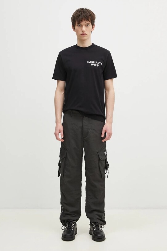Bavlněné tričko Carhartt WIP Ice I034436.89XX černá