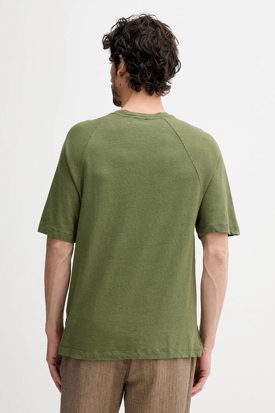 Îmbrăcăminte United Colors of Benetton tricou de in 3UTFU10A5 verde