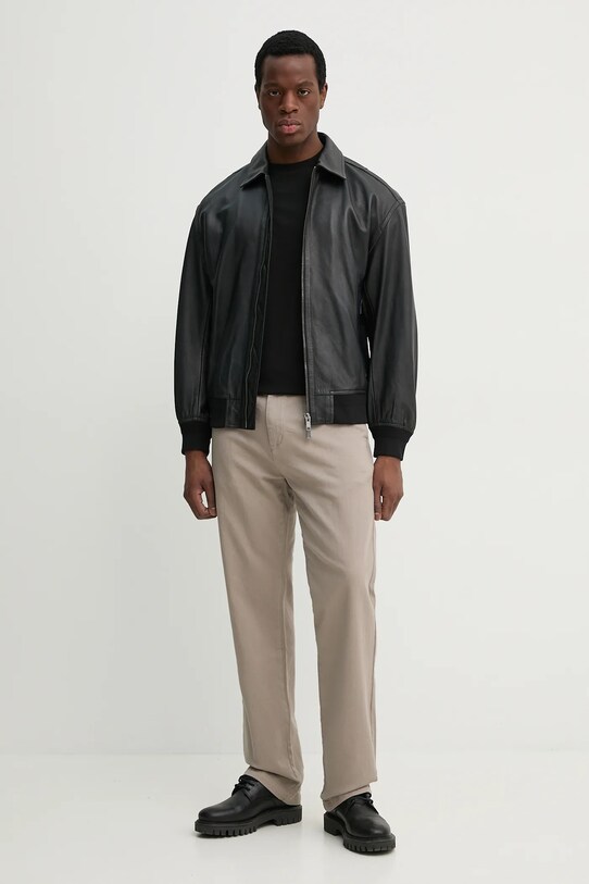 Памучна тениска Karl Lagerfeld 552224.755052 черен SS25