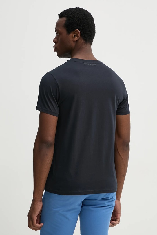 Îmbrăcăminte Karl Lagerfeld tricou din bumbac 552251.755076 bleumarin