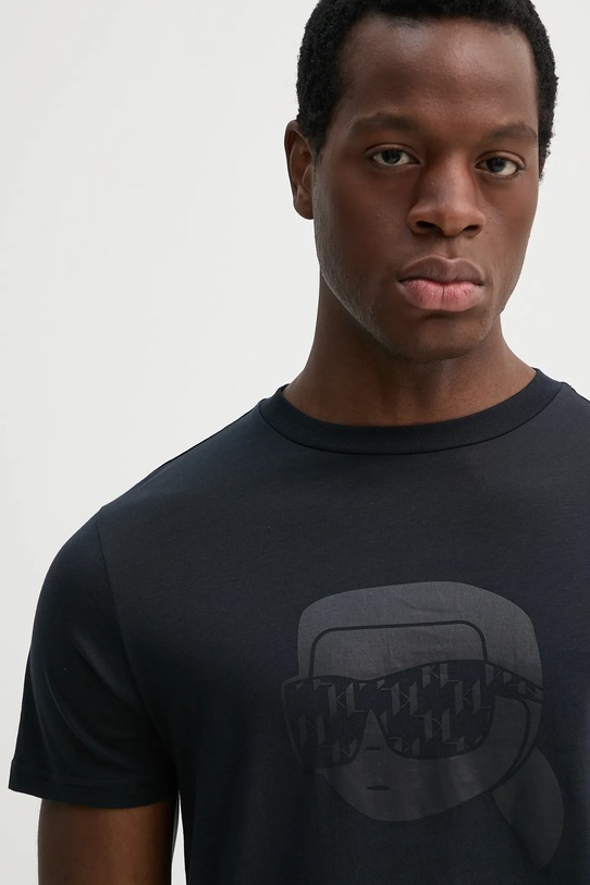 Karl Lagerfeld tricou din bumbac bleumarin 552251.755076