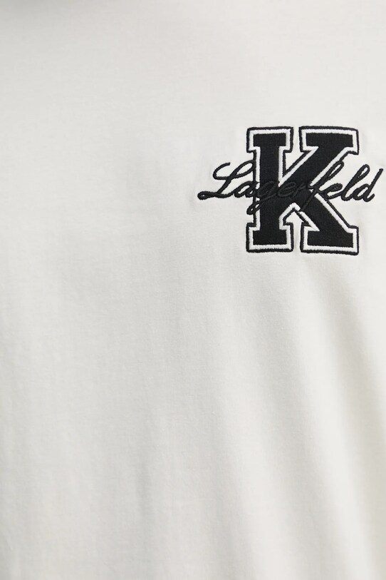 Бавовняна футболка Karl Lagerfeld 552221.755148 бежевий