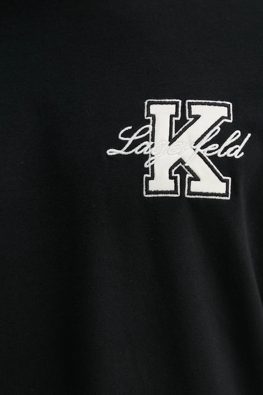 Бавовняна футболка Karl Lagerfeld 552221.755148 чорний