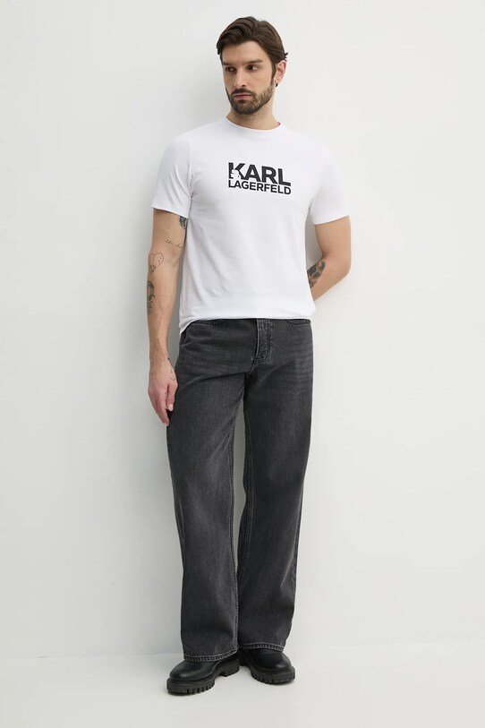 Karl Lagerfeld t-shirt 552235.755087 biały SS25
