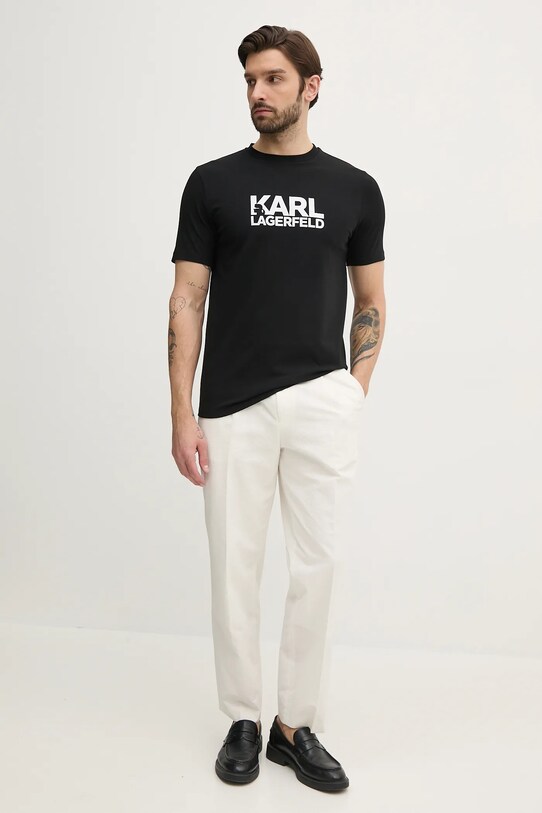 Karl Lagerfeld tricou 552235.755087 negru SS25