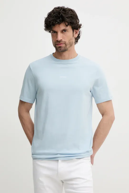 Karl Lagerfeld t-shirt semplice blu 552235.755030