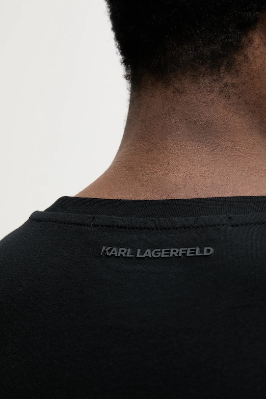 Karl Lagerfeld t-shirt bawełniany 552224.755038 czarny