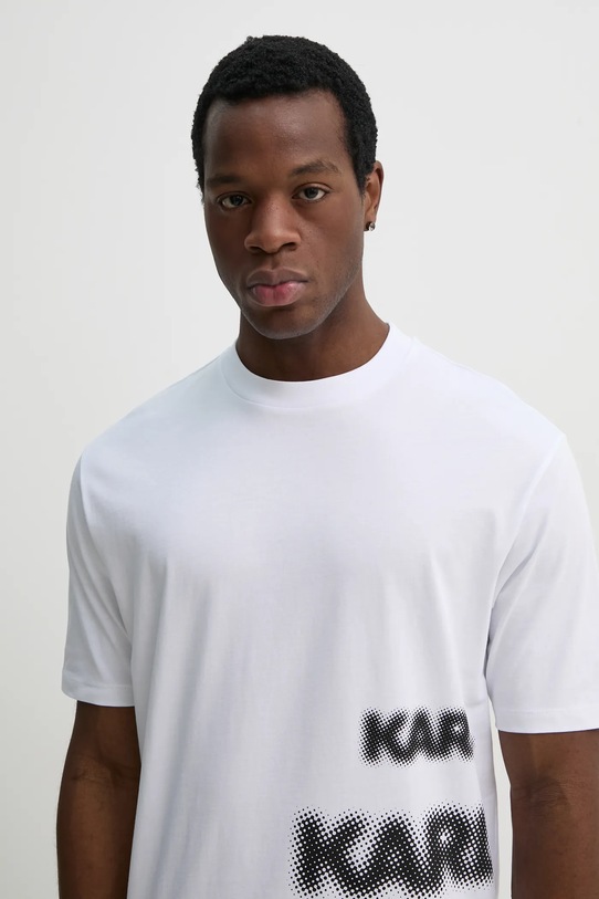 Karl Lagerfeld tricou din bumbac alb 552225.755139