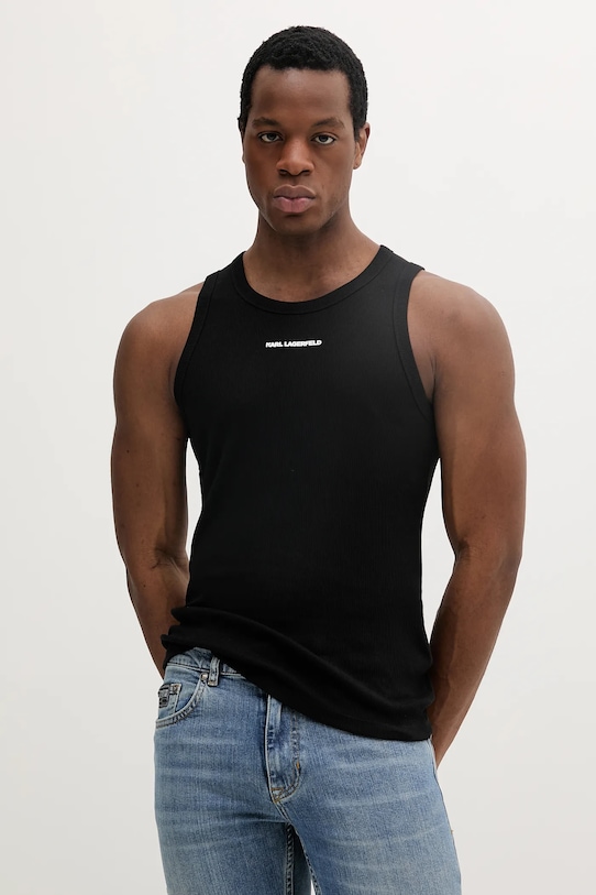 Karl Lagerfeld tricou uni negru 552238.755046