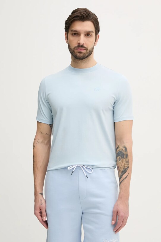 Karl Lagerfeld tricou imprimeu albastru 552221.755750