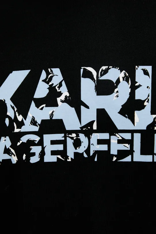 Karl Lagerfeld t-shirt bawełniany 552224.755042 czarny