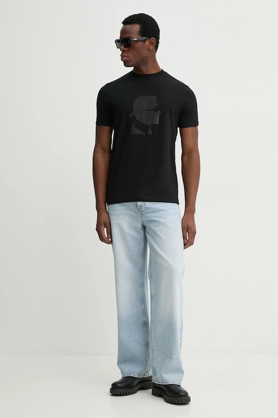 Karl Lagerfeld t-shirt 552221.755054 czarny SS25