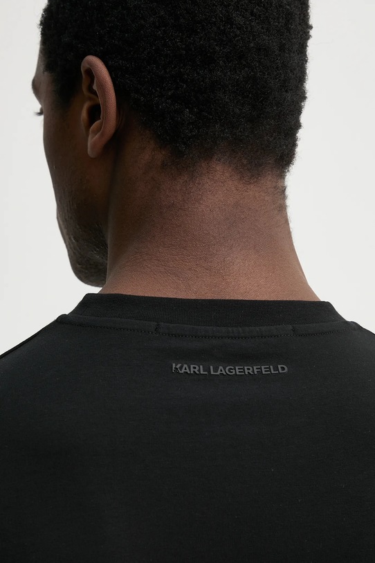 Îmbrăcăminte Karl Lagerfeld tricou 552221.755054 negru