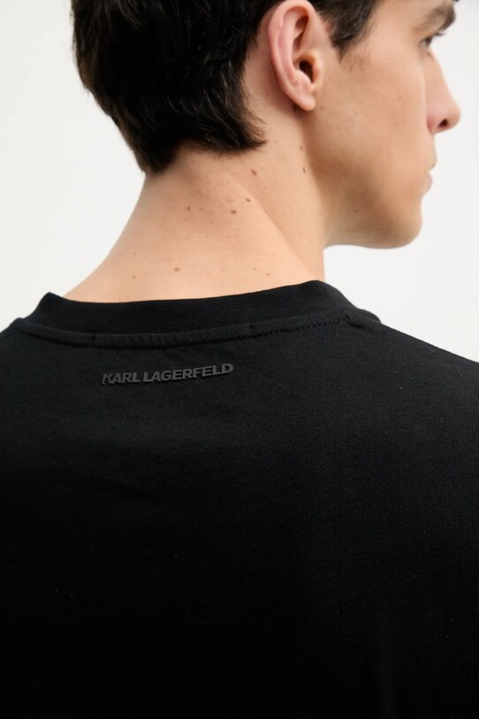 Бавовняна футболка Karl Lagerfeld 552224.755021 чорний